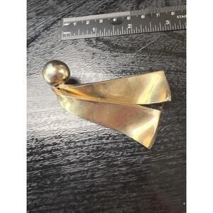 Vintage Bartek pin brooch gold-tone made in the 1960s
